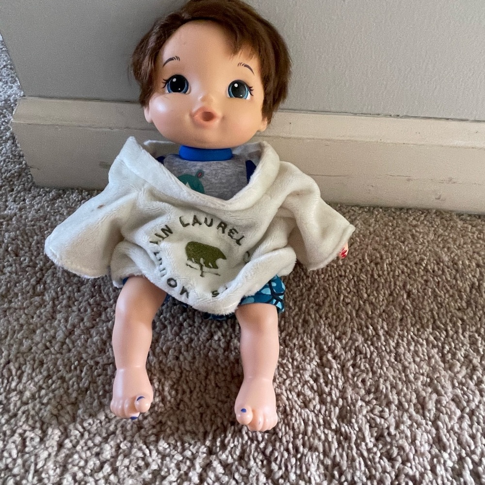 Cute Baby Doll with White Outfit